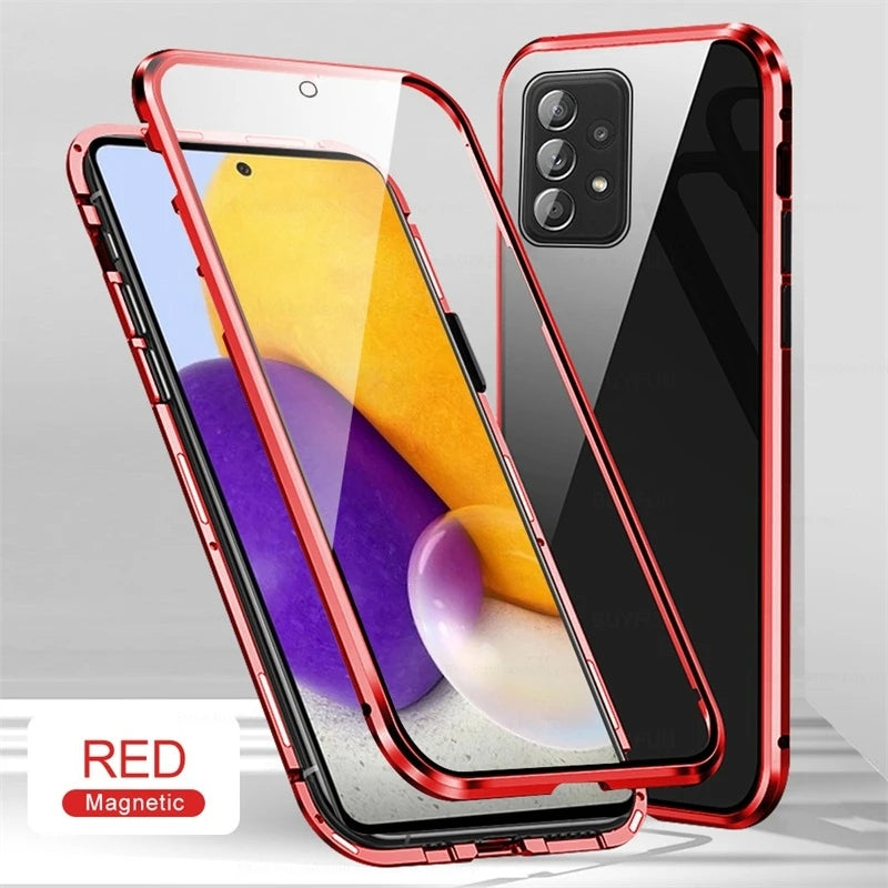 Samsung Magnetic Case with Dual Glass on Front & Back