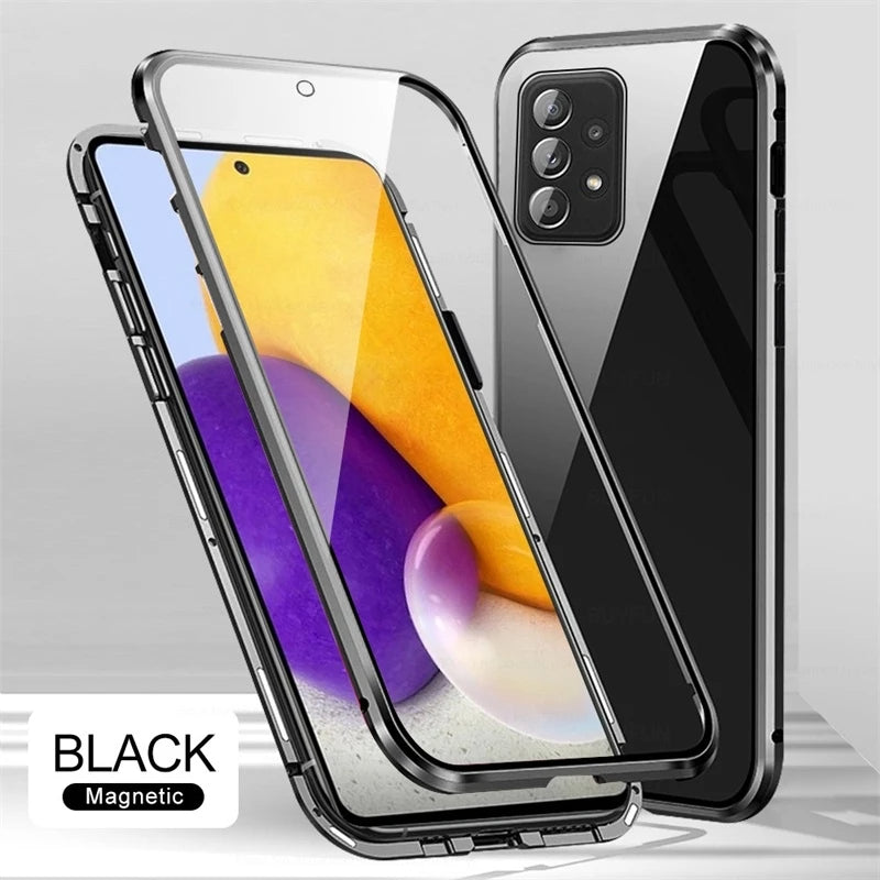 Samsung Magnetic Case with Dual Glass on Front & Back