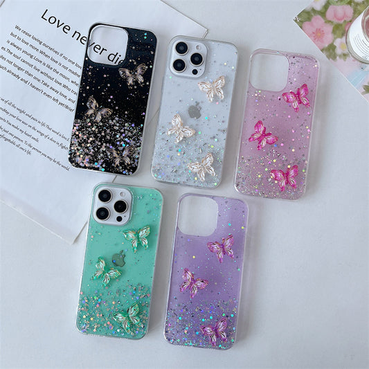 New Glitter Butterfly Case For iPhone