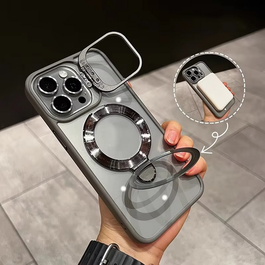 Crystal Clear Dual Stand Magsafe Case For iPhone