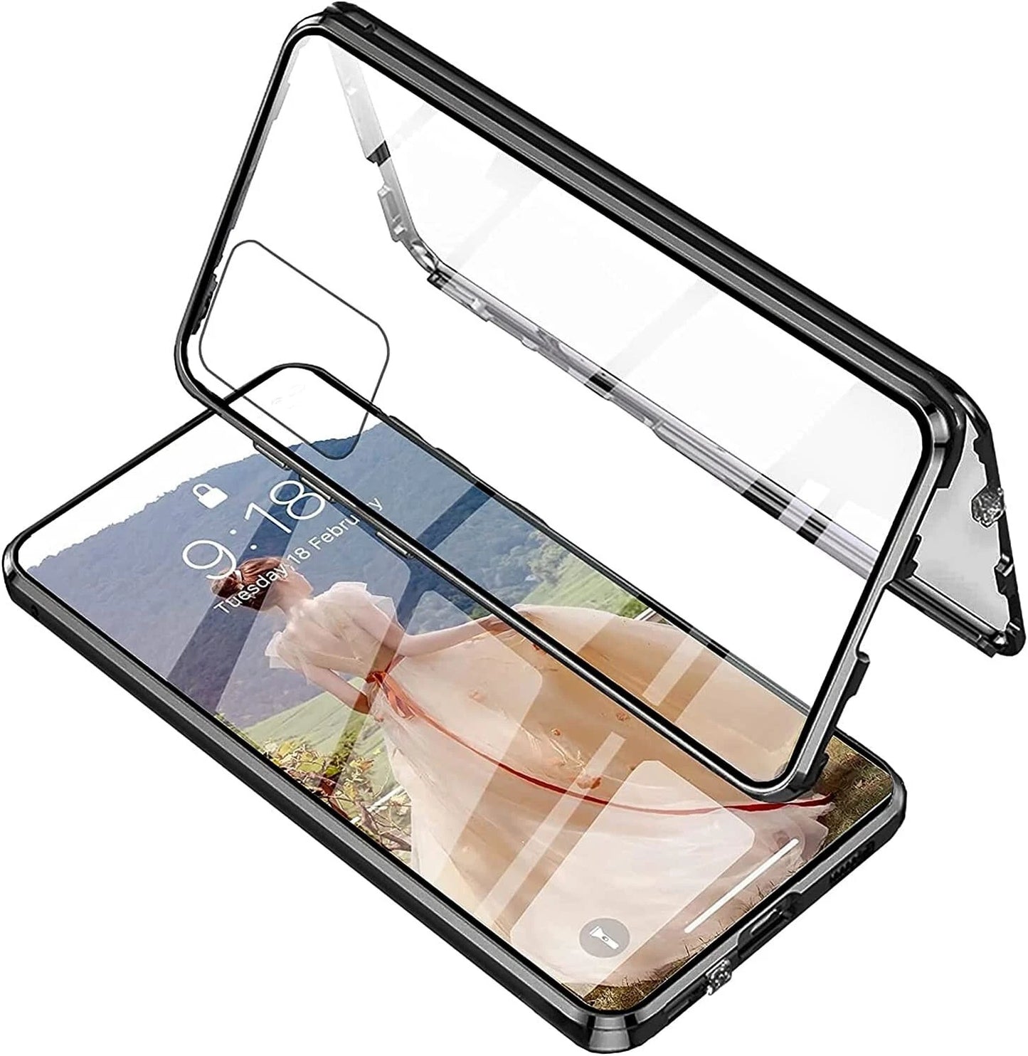 OnePlus Nord Series Magnetic Case with Dual Glass on Front & Back