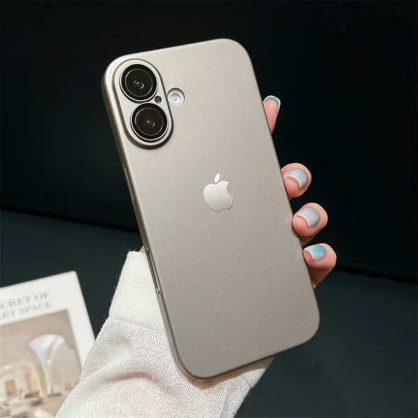 Matte Logo Back Case For iPhone