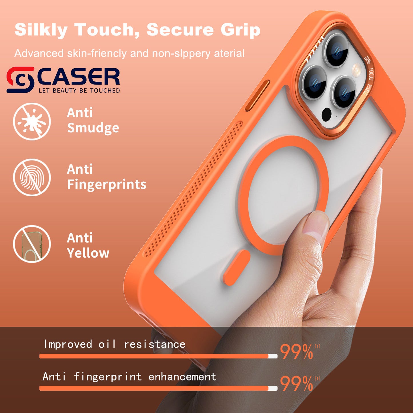 Transparent Pc Hard Shockproof Case For iPhone