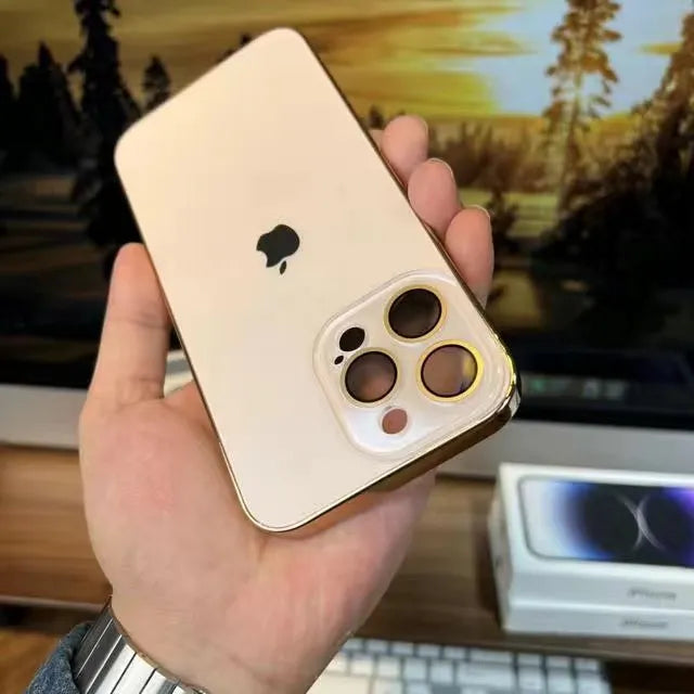 Luxury Glass Lens Case For iPhone