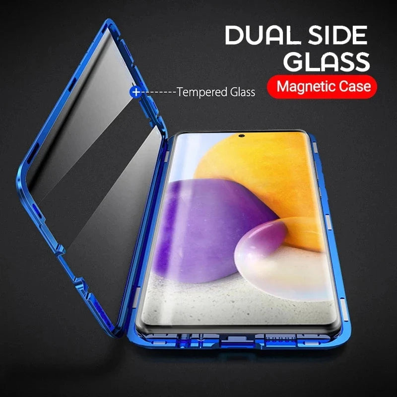 Samsung A73 Case with Dual Glass on Front & Back