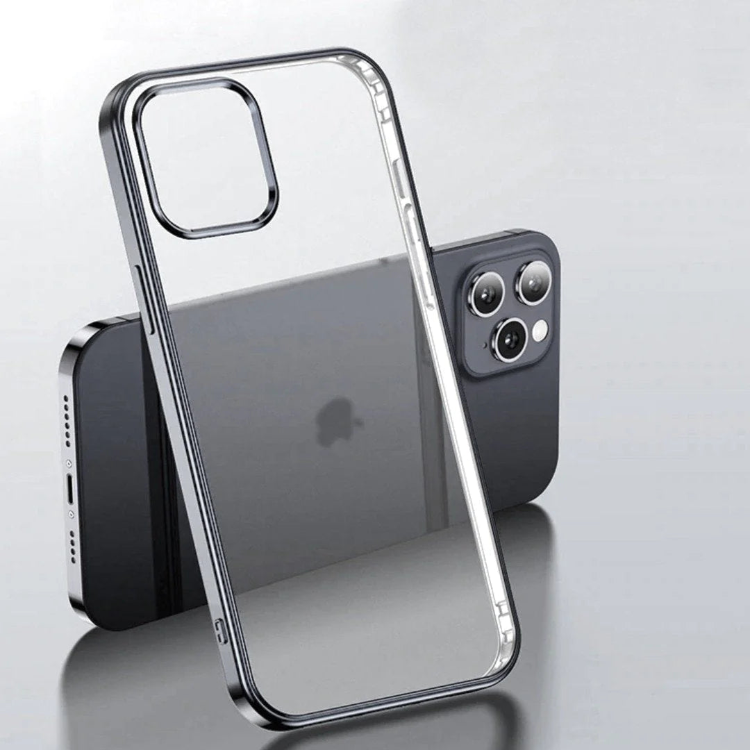 Square Silicon Clear Case For iPhone