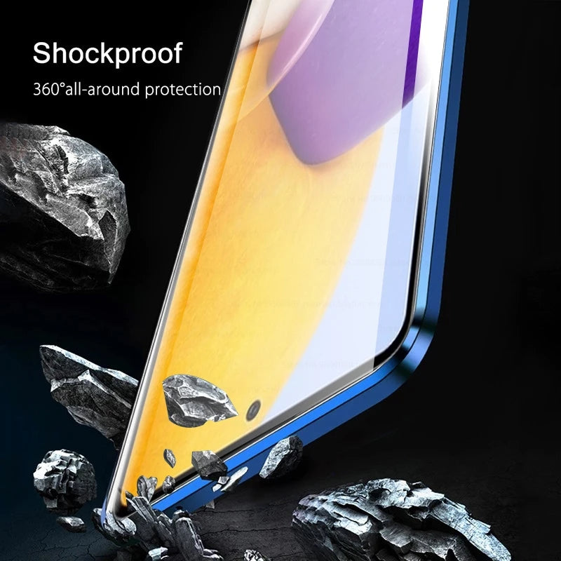 Samsung Magnetic Case with Dual Glass on Front & Back