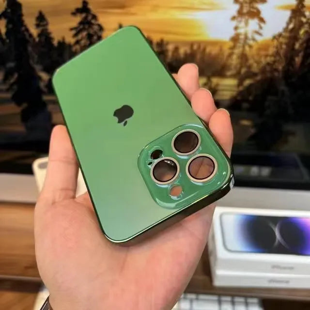 Glass Camera Lens Shell Case For iPhone