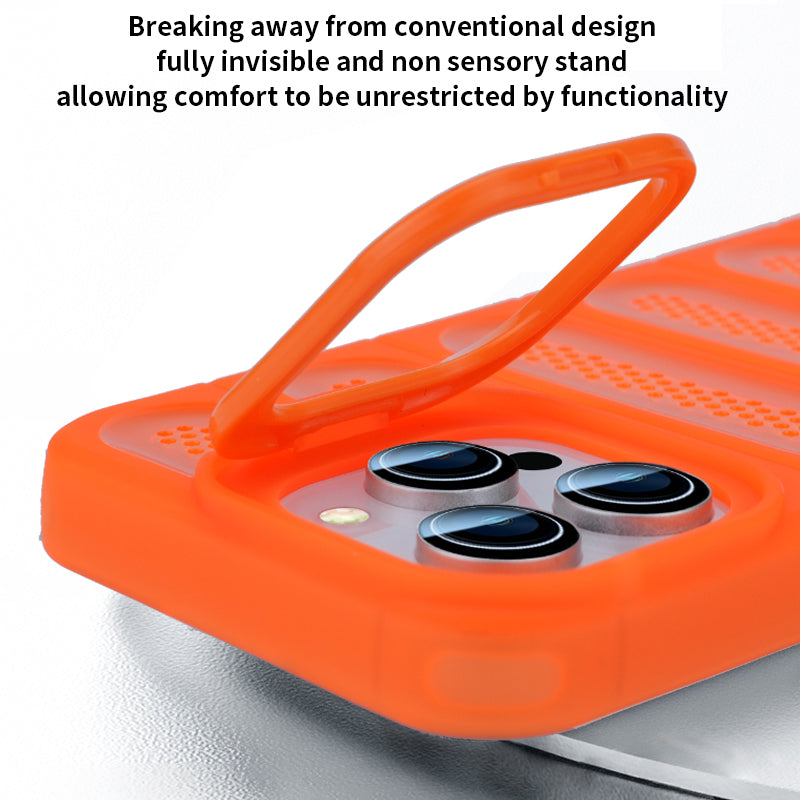 Breathable Hole Bracket Case For iPhone