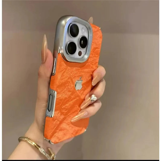 Electroplated Snow Mountain Pattern Case For iPhone