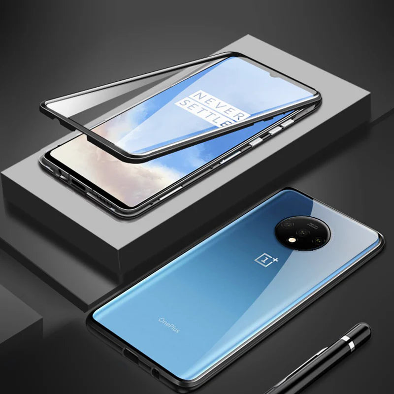 Oneplus Magnetic Case with Dual Glass on Front & Back 7T