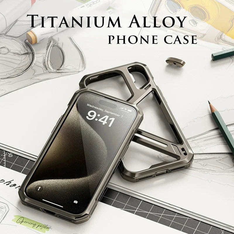 Metal Hollow Armor Cover iPhone