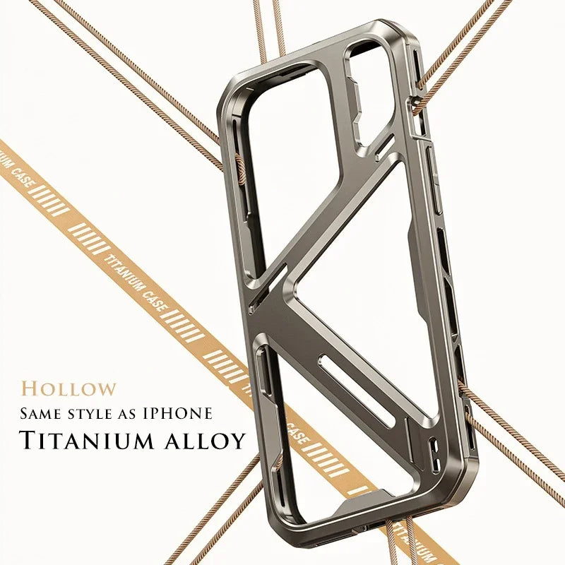 Metal Hollow Armor Cover iPhone