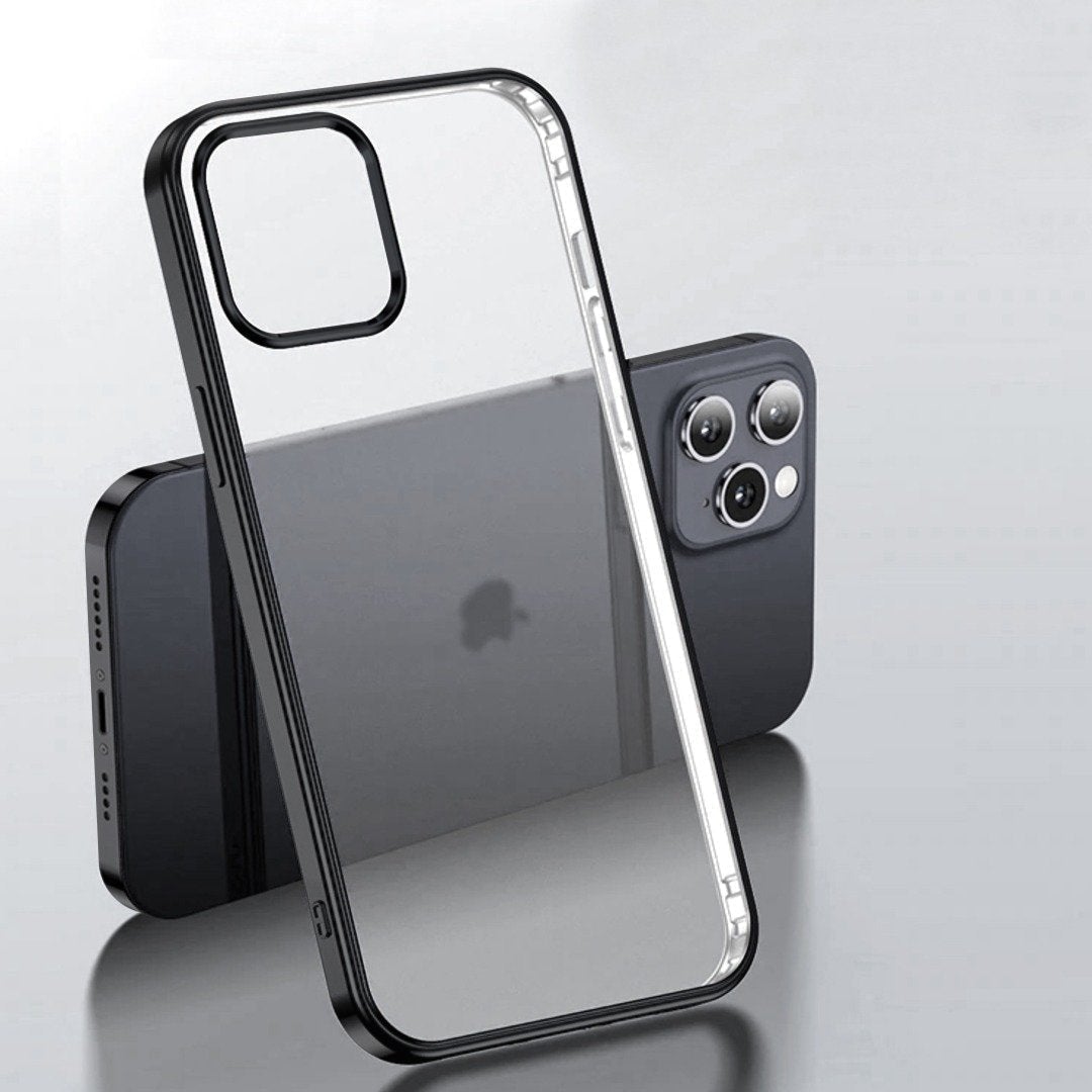 Square Silicon Clear Case For iPhone