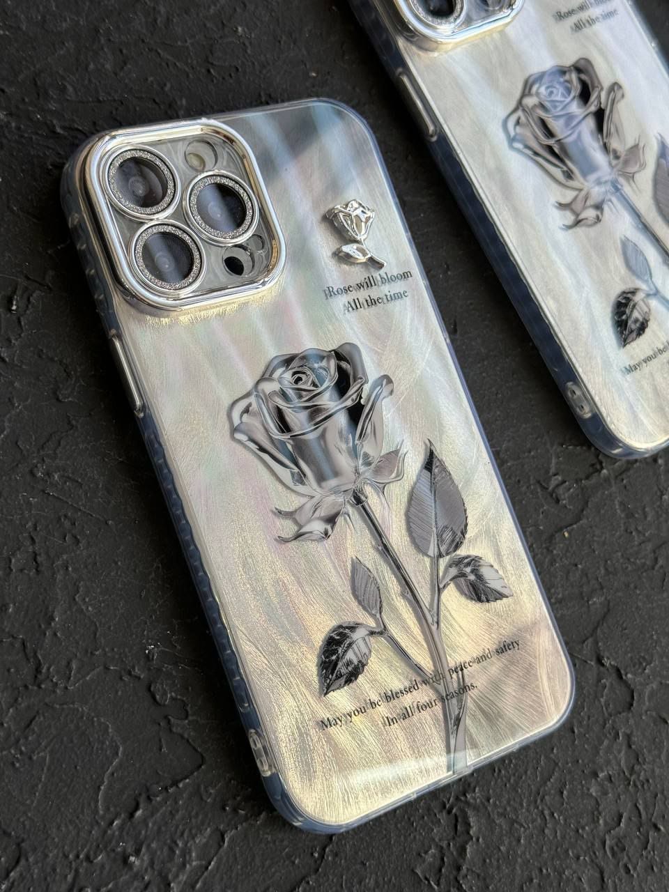 Luxury Rose Flower Case For iPhone 11