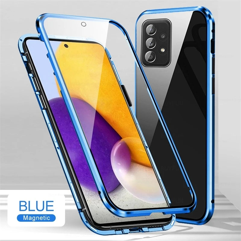 Samsung Magnetic Case with Dual Glass on Front & Back