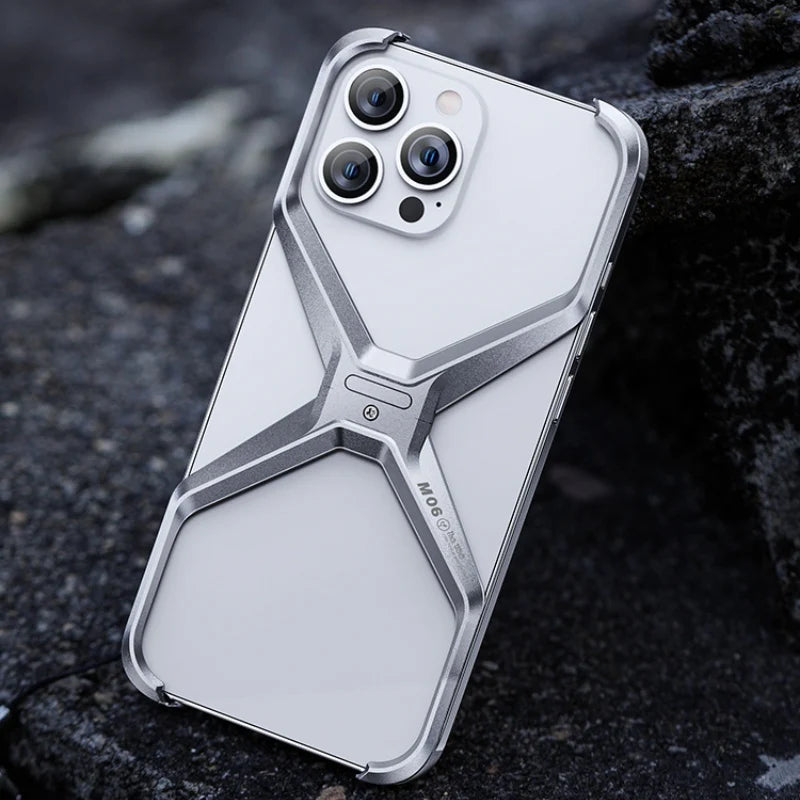 Aluminum Alloy Hollow Cover iPhone