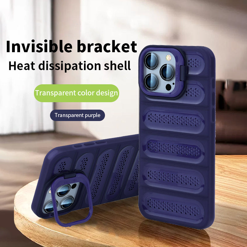 Breathable Hole Bracket Case For iPhone