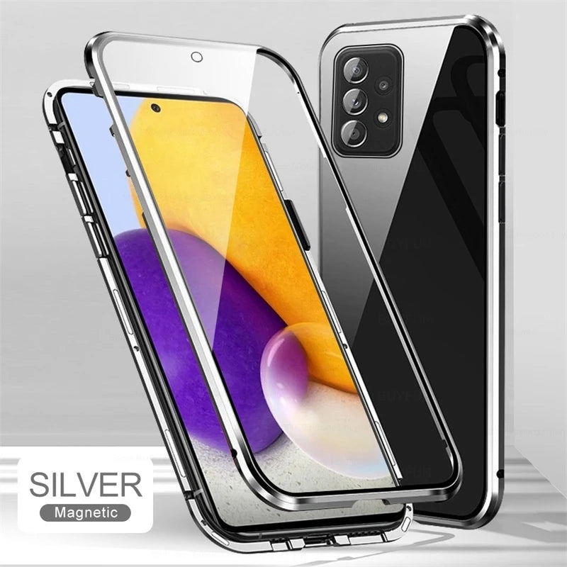 Samsung Magnetic Case with Dual Glass on Front & Back